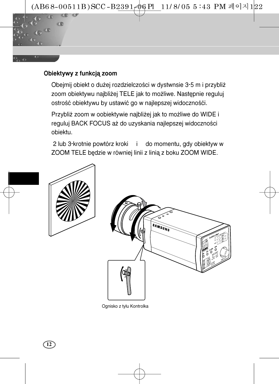 Samsung SCC-B2091P User Manual | Page 132 / 168