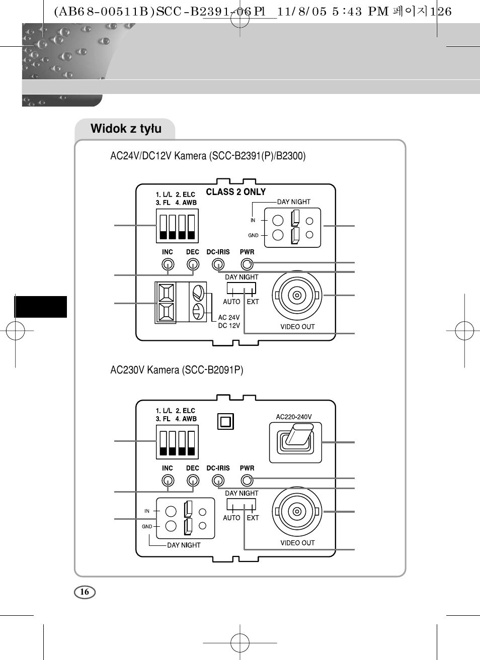 Samsung SCC-B2091P User Manual | Page 136 / 168