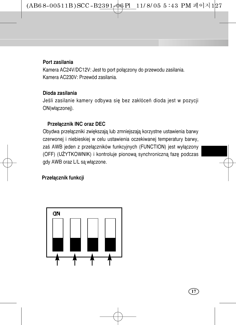 Samsung SCC-B2091P User Manual | Page 137 / 168