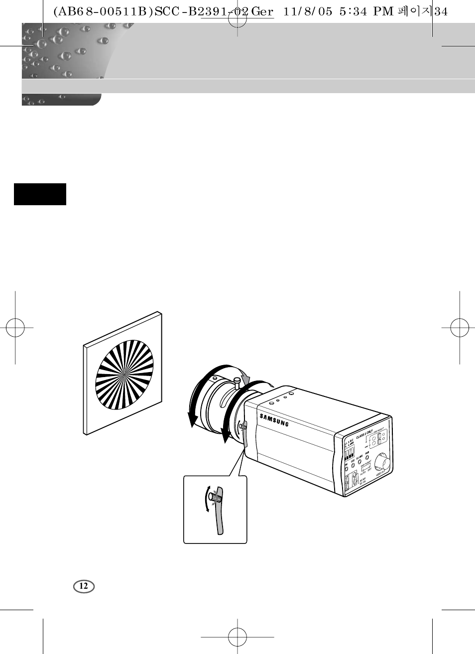 Samsung SCC-B2091P User Manual | Page 36 / 168