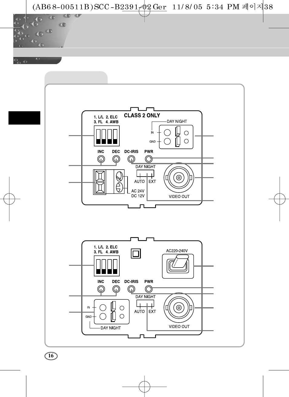 Samsung SCC-B2091P User Manual | Page 40 / 168