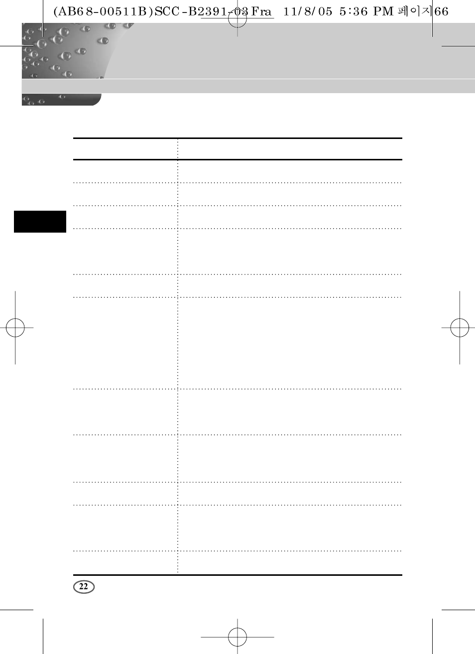 Samsung SCC-B2091P User Manual | Page 70 / 168