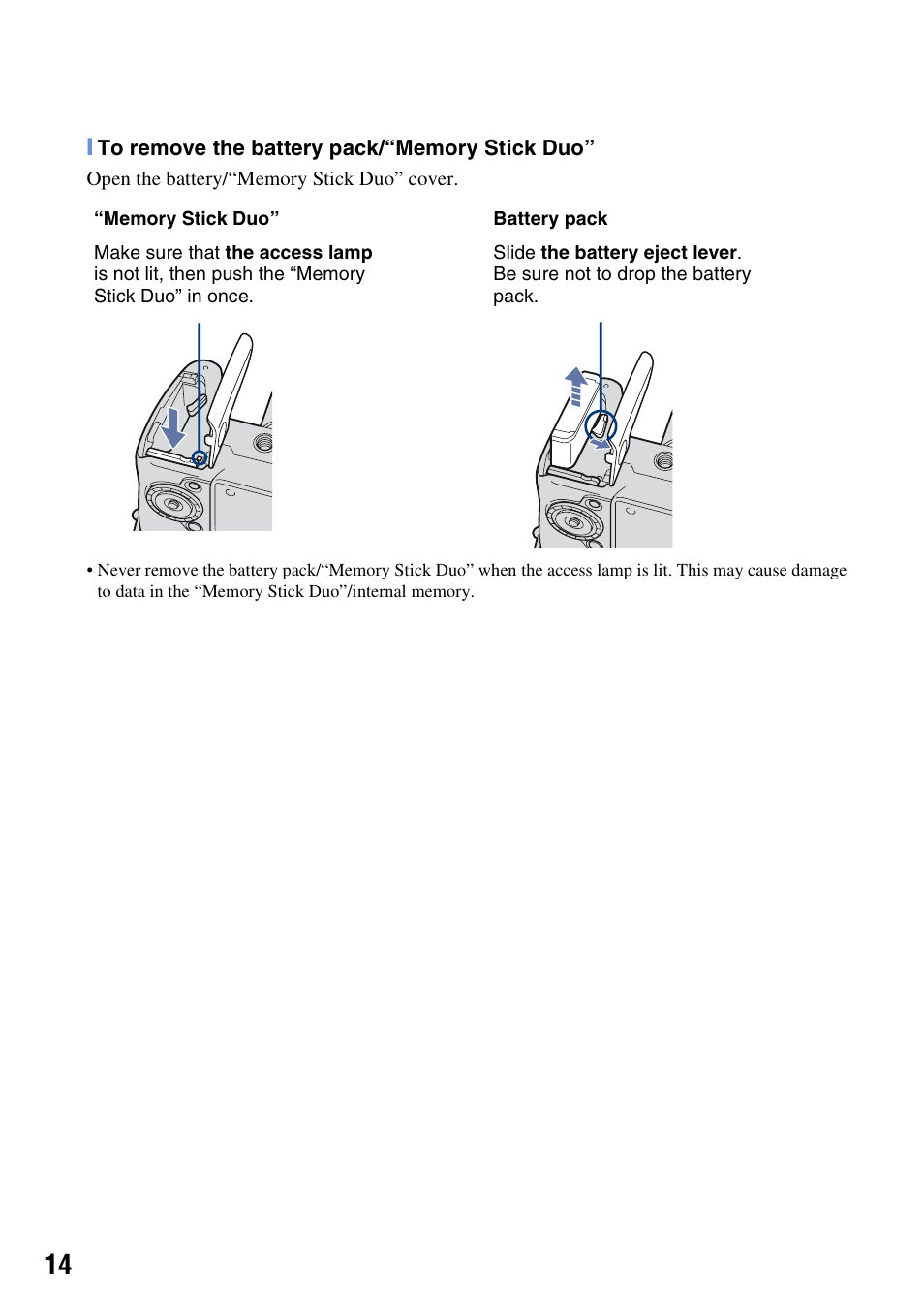 Sony Cyber-shot DSC-H50 User Manual | Page 14 / 88