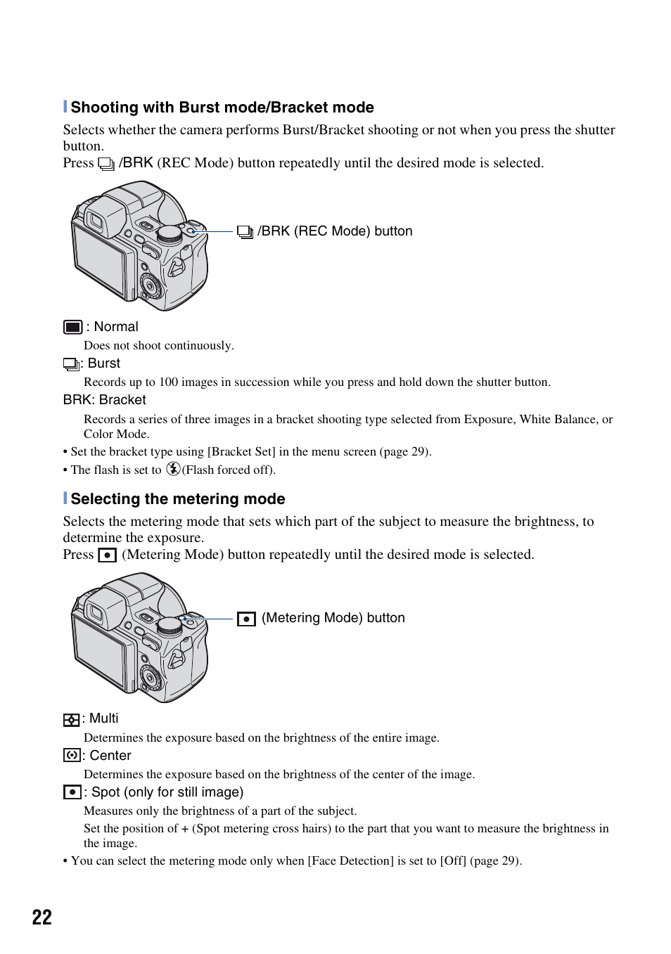 Sony Cyber-shot DSC-H50 User Manual | Page 22 / 88