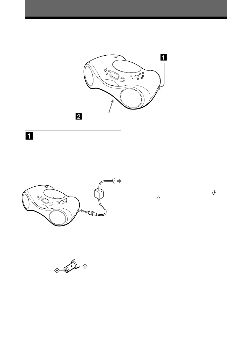 Setting up, Choosing the power sources | Sony ZS-X3CP User Manual | Page 18 / 56