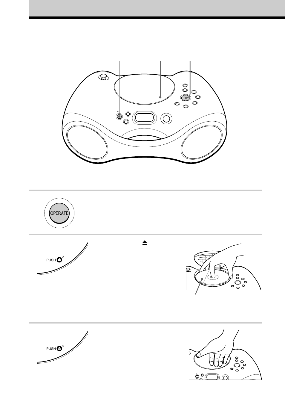 Funcionamiento básico, Reproducción de un cd de audio o de archivos mp3, Reproducción de un cd de audio o de archivos | Sony ZS-X3CP User Manual | Page 30 / 56