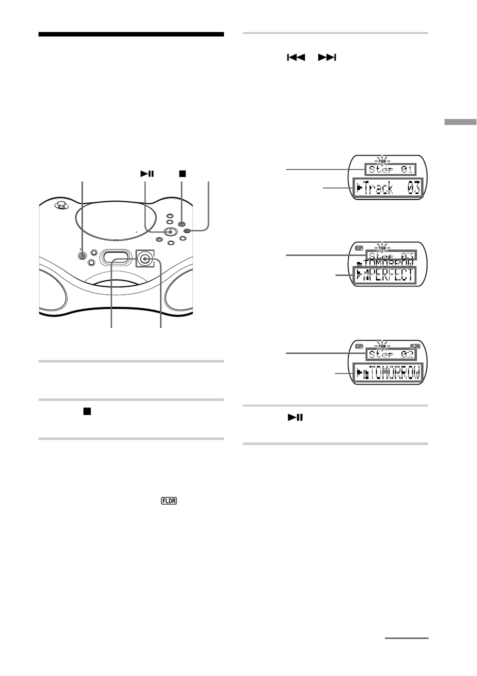Creación de su propio programa, Reproducción programada) | Sony ZS-X3CP User Manual | Page 39 / 56