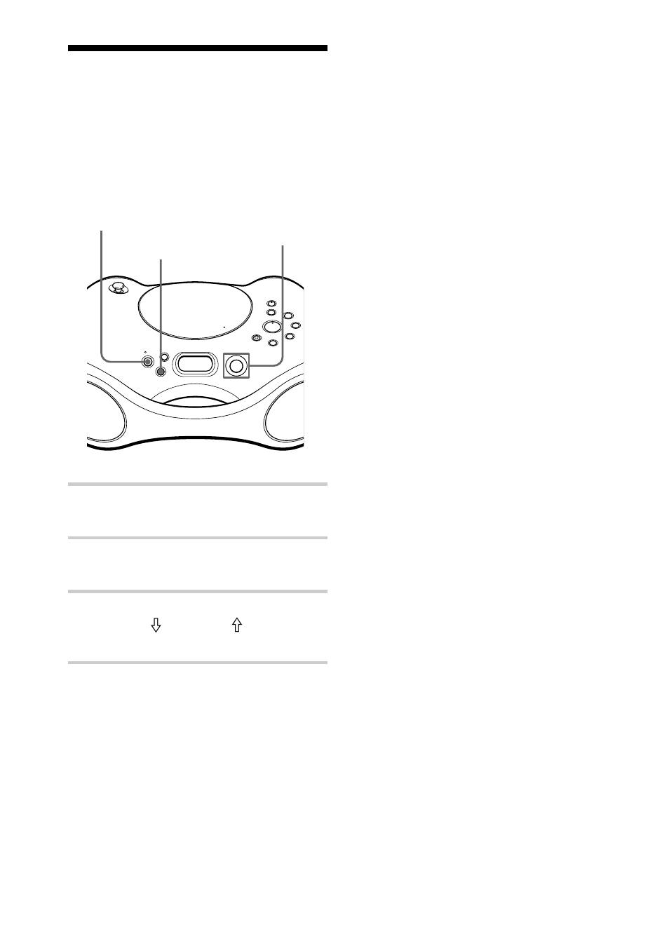 Reproducción de emisoras de radio memorizadas, Reproducción de emisoras de radio, Memorizadas | Sony ZS-X3CP User Manual | Page 42 / 56