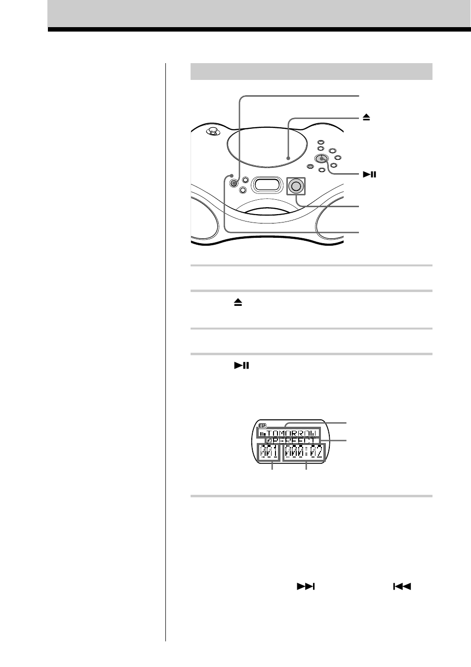 Playing a cd with mp3 files | Sony ZS-X3CP User Manual | Page 6 / 56