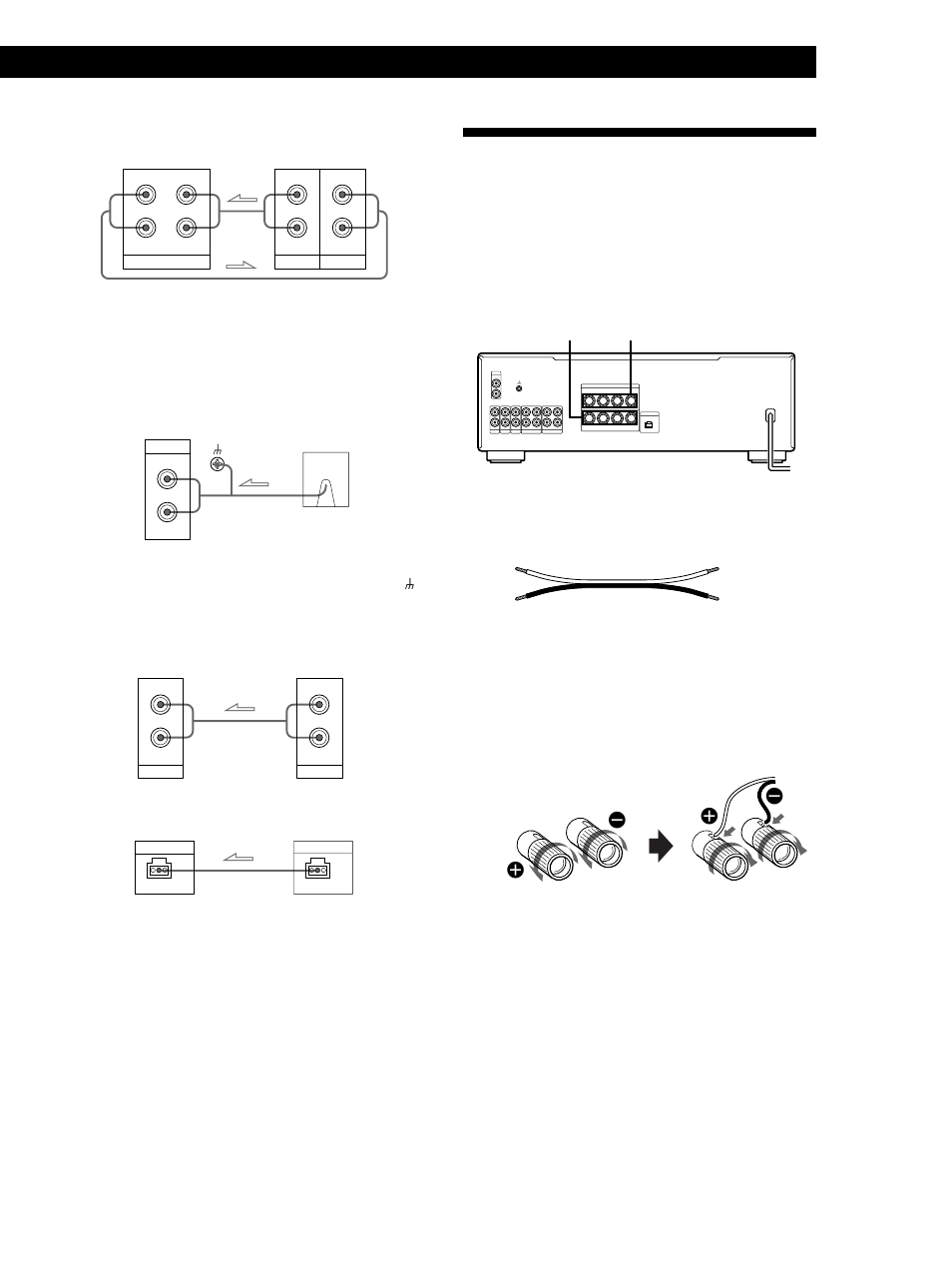 Speaker system hookups, Getting started 5, Overview | Hookups, Tape deck, dat deck, or md deck, Tv or video deck eon control, Sacd/ cd | Sony TA-FB940R User Manual | Page 5 / 12