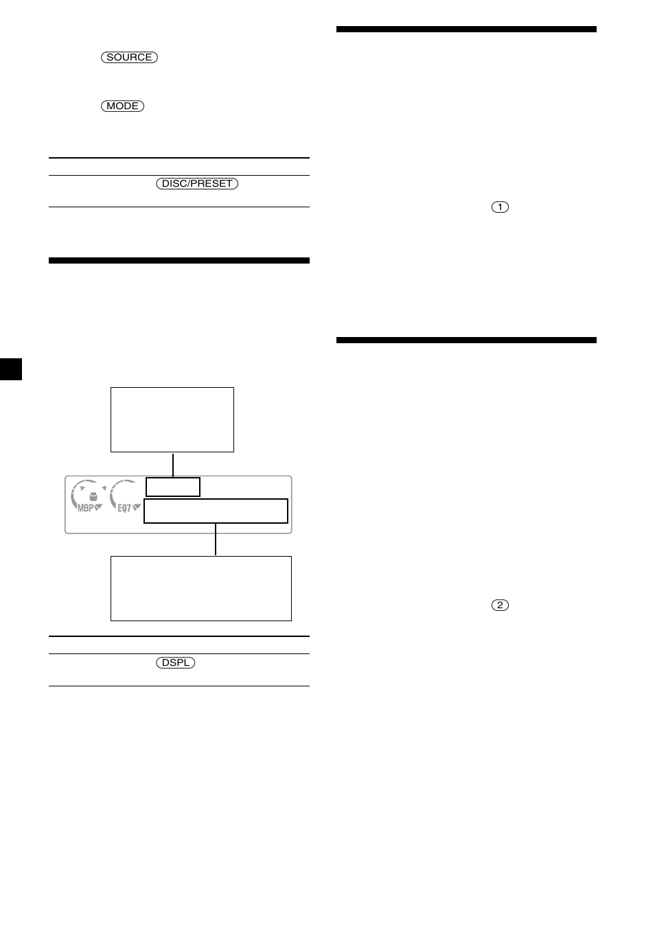 Display items, Playing tracks repeatedly — repeat play, Playing tracks in random order — shuffle play | Playing tracks repeatedly, Playing tracks in random order | Sony CDX-CA660X User Manual | Page 10 / 28