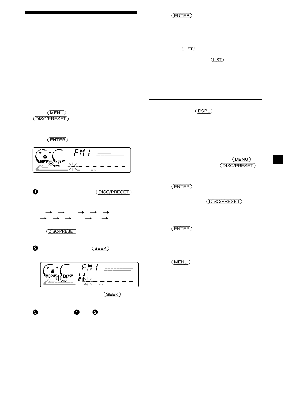 Storing station names — station memo, 15 storing station names | Sony CDX-CA660X User Manual | Page 15 / 28