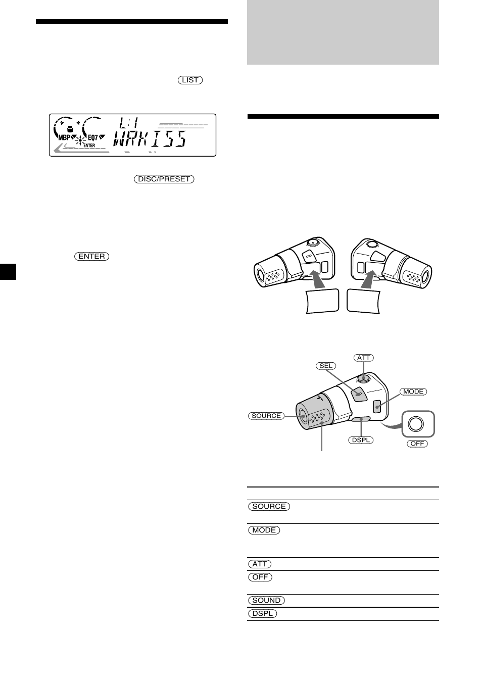 Locating a station by name — list-up, Other functions, Using the rotary commander | Locating a station by name | Sony CDX-CA660X User Manual | Page 16 / 28