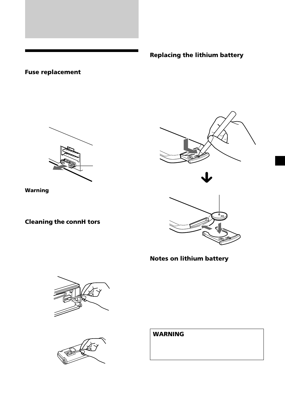 Additional information, Maintenance | Sony CDX-CA660X User Manual | Page 23 / 28
