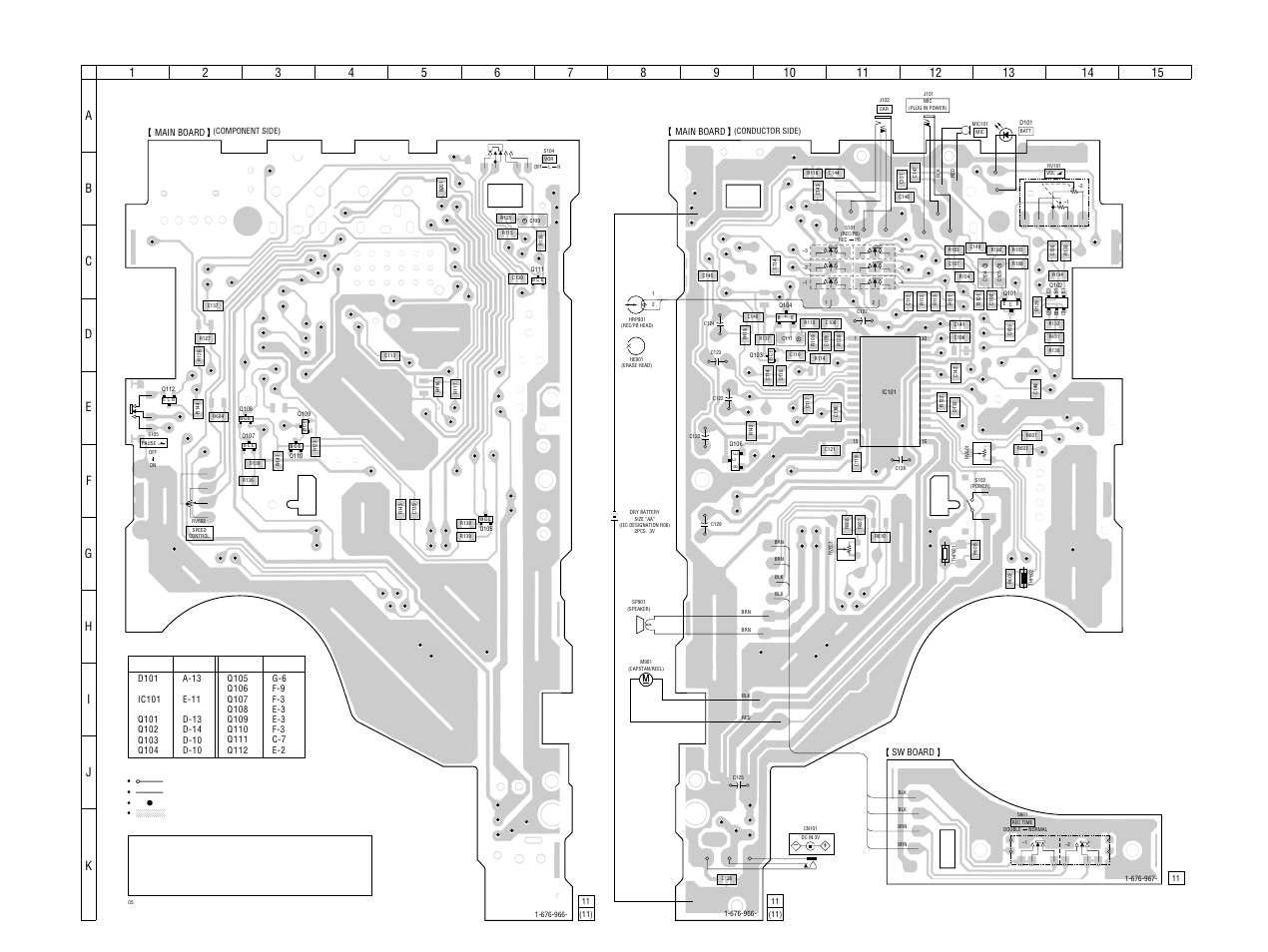 Printed wiring boards, 2. printed wiring boards | Sony TCM-23DV User Manual | Page 10 / 16