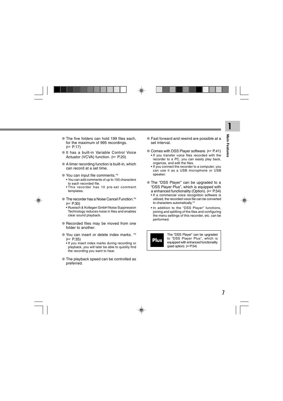 Plus | Sony DS-2 User Manual | Page 7 / 64