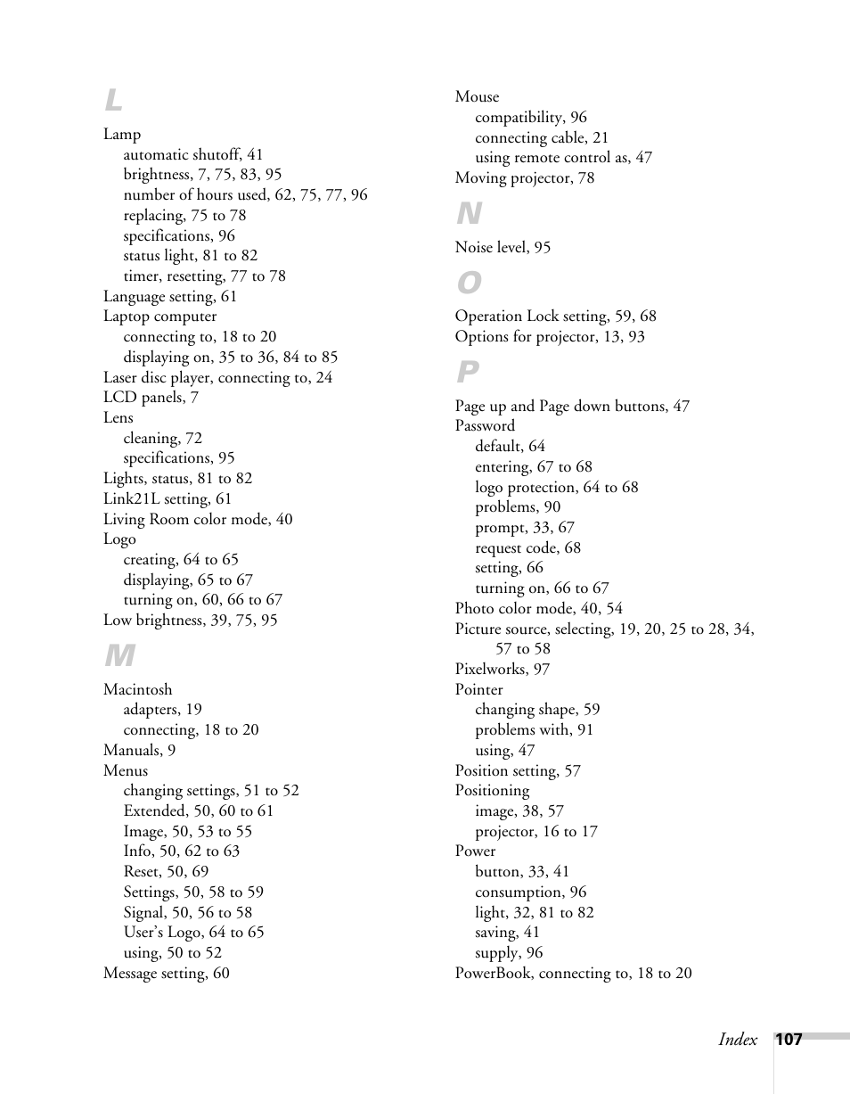 Sony 76c User Manual | Page 107 / 111