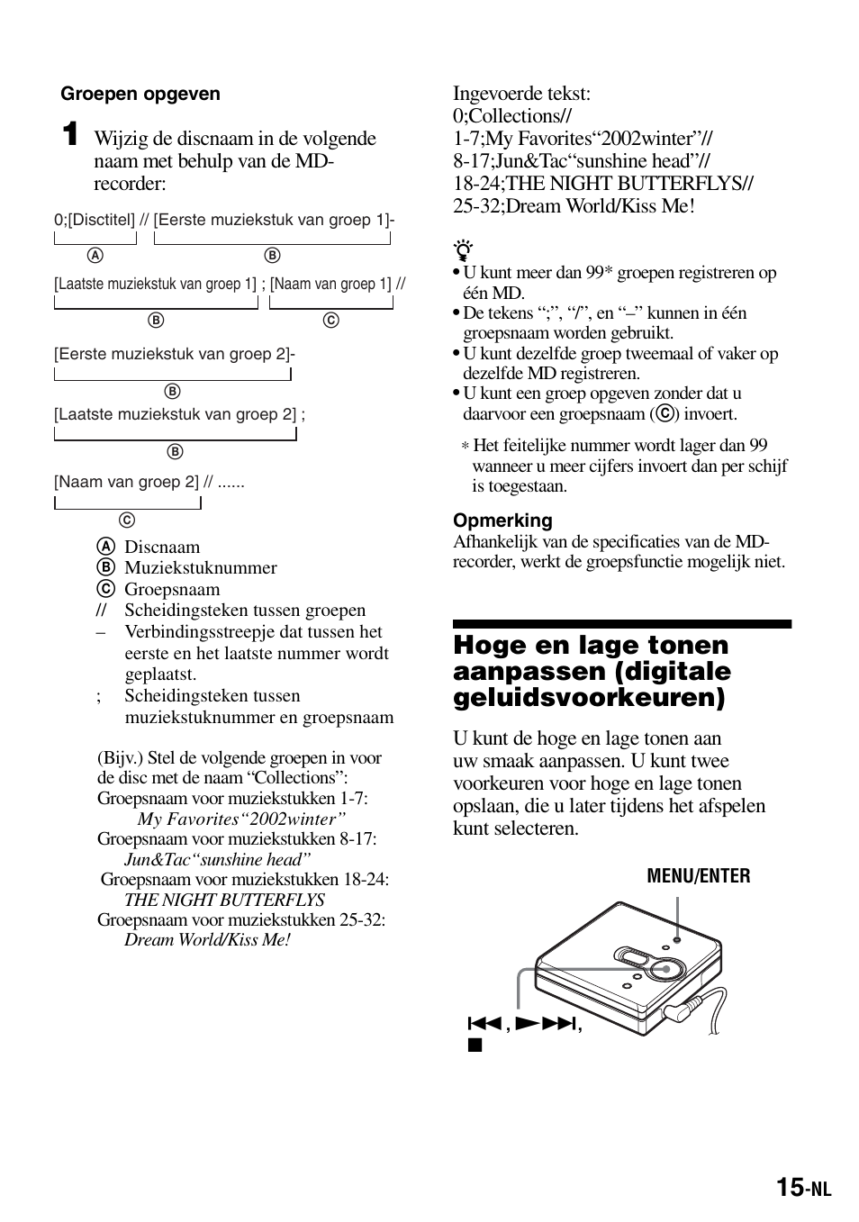 Sony Walkman MZ-E310 User Manual | Page 103 / 364