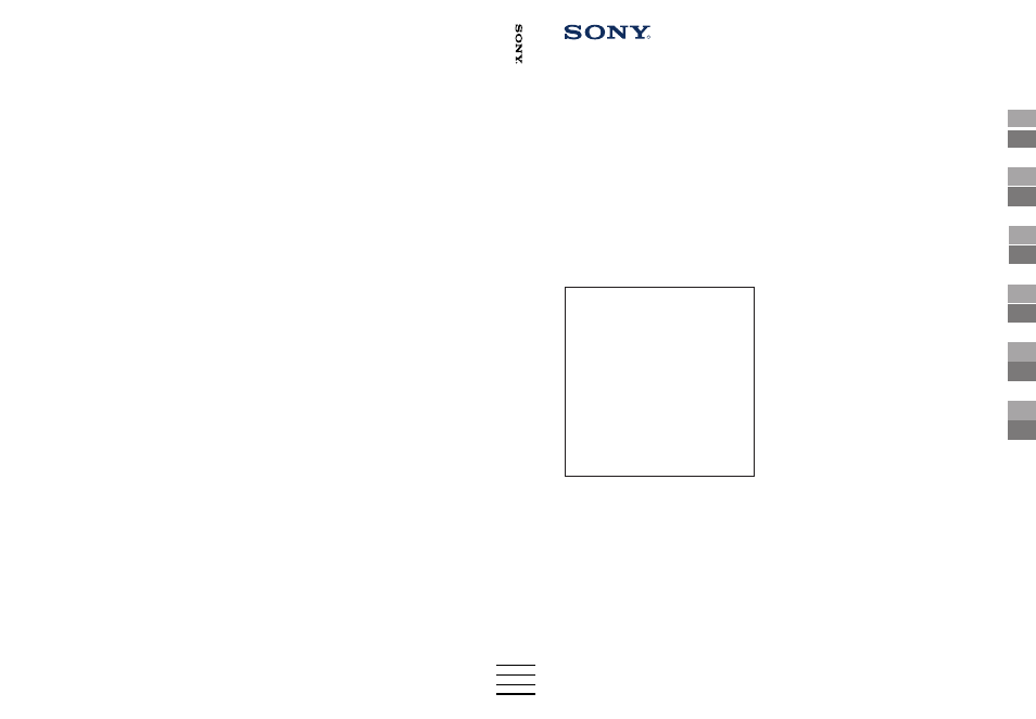 Sony KL-40WA1K User Manual | 31 pages