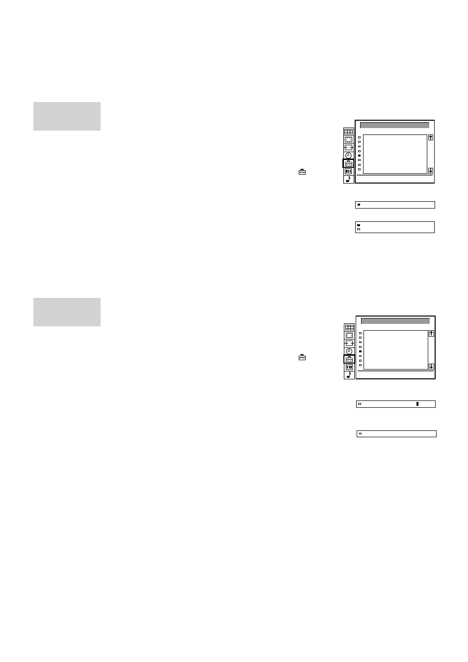 Skipping programme positions, Captioning a station name, Manual programme preset | Sony KL-40WA1K User Manual | Page 12 / 31