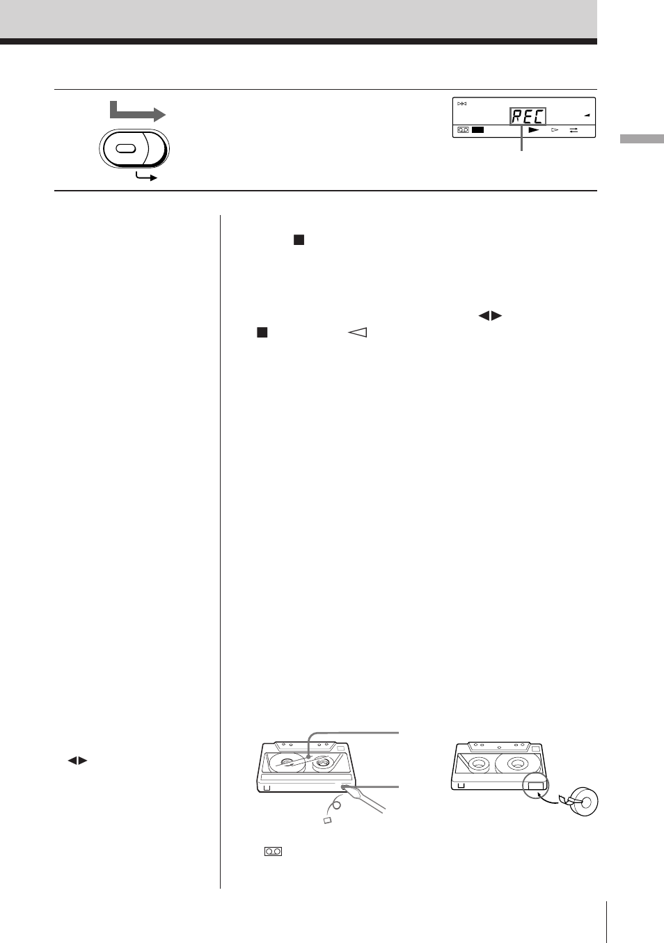 Basic operations 11, Press the red button in the center and slide rec | Sony ICF-SW1000TS User Manual | Page 11 / 222