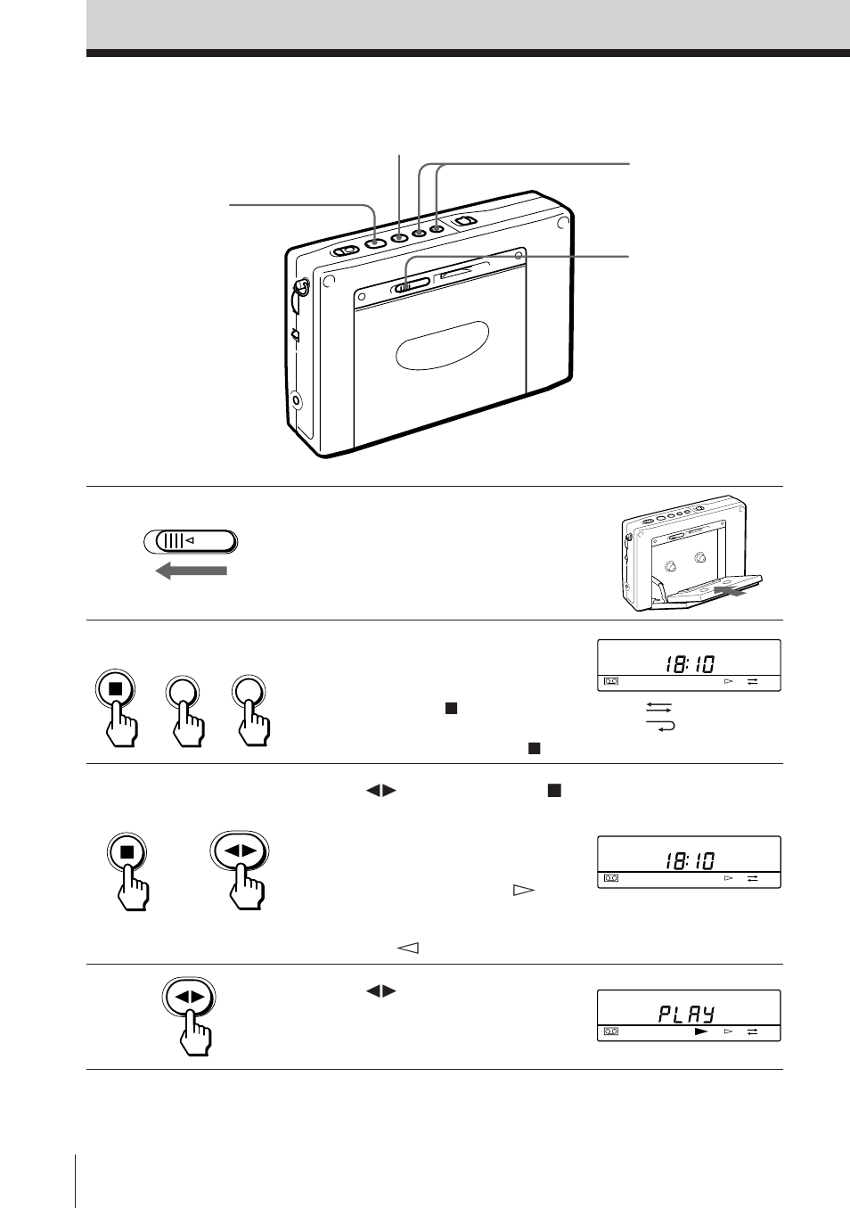 Riproduzione di nastri | Sony ICF-SW1000TS User Manual | Page 140 / 222