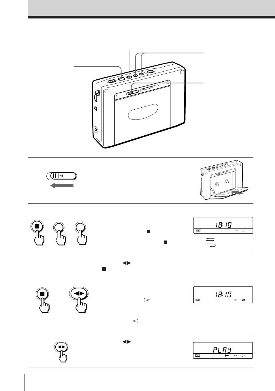Afspelen van een cassette | Sony ICF-SW1000TS User Manual | Page 184 / 222