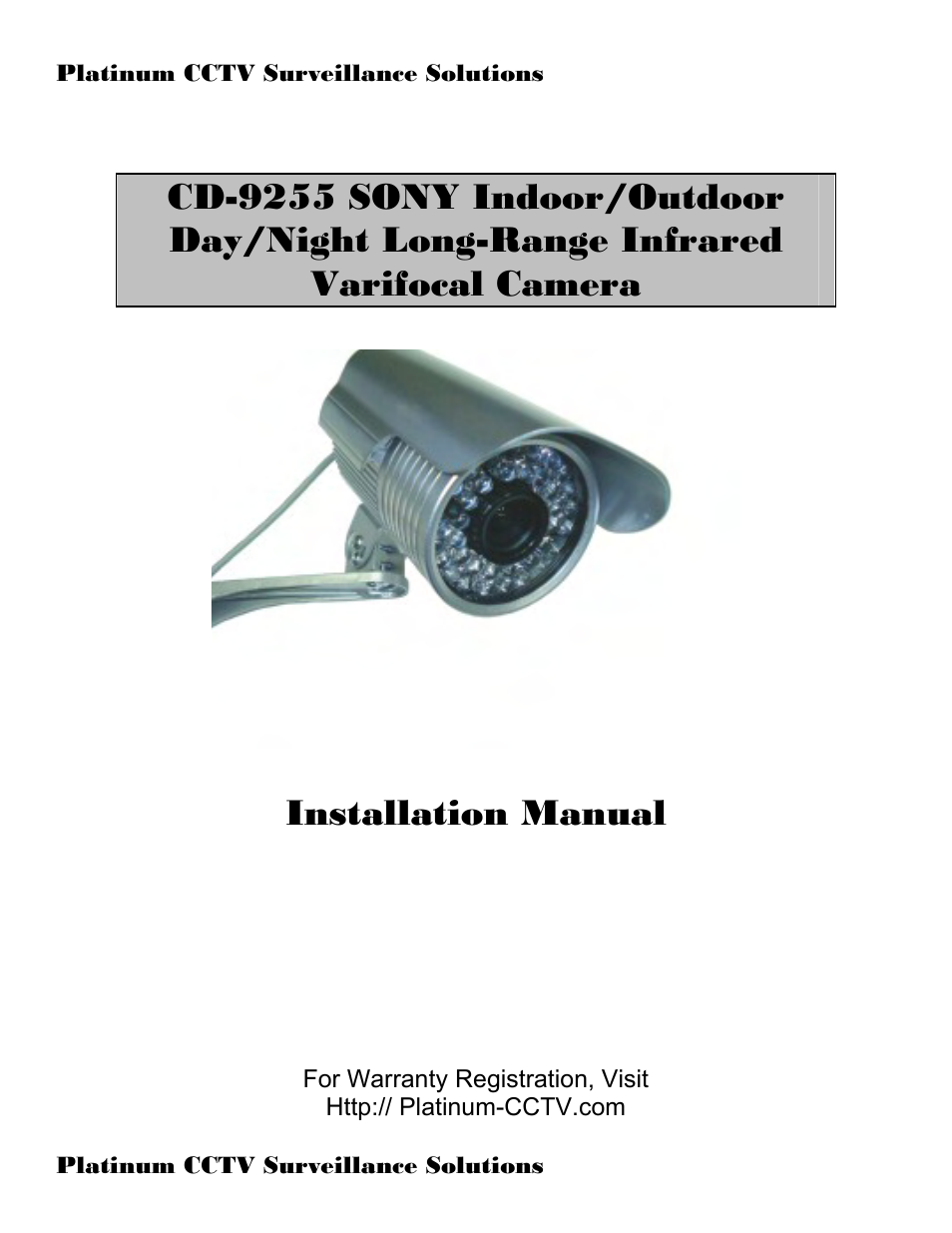 Sony CD-9255 User Manual | 8 pages