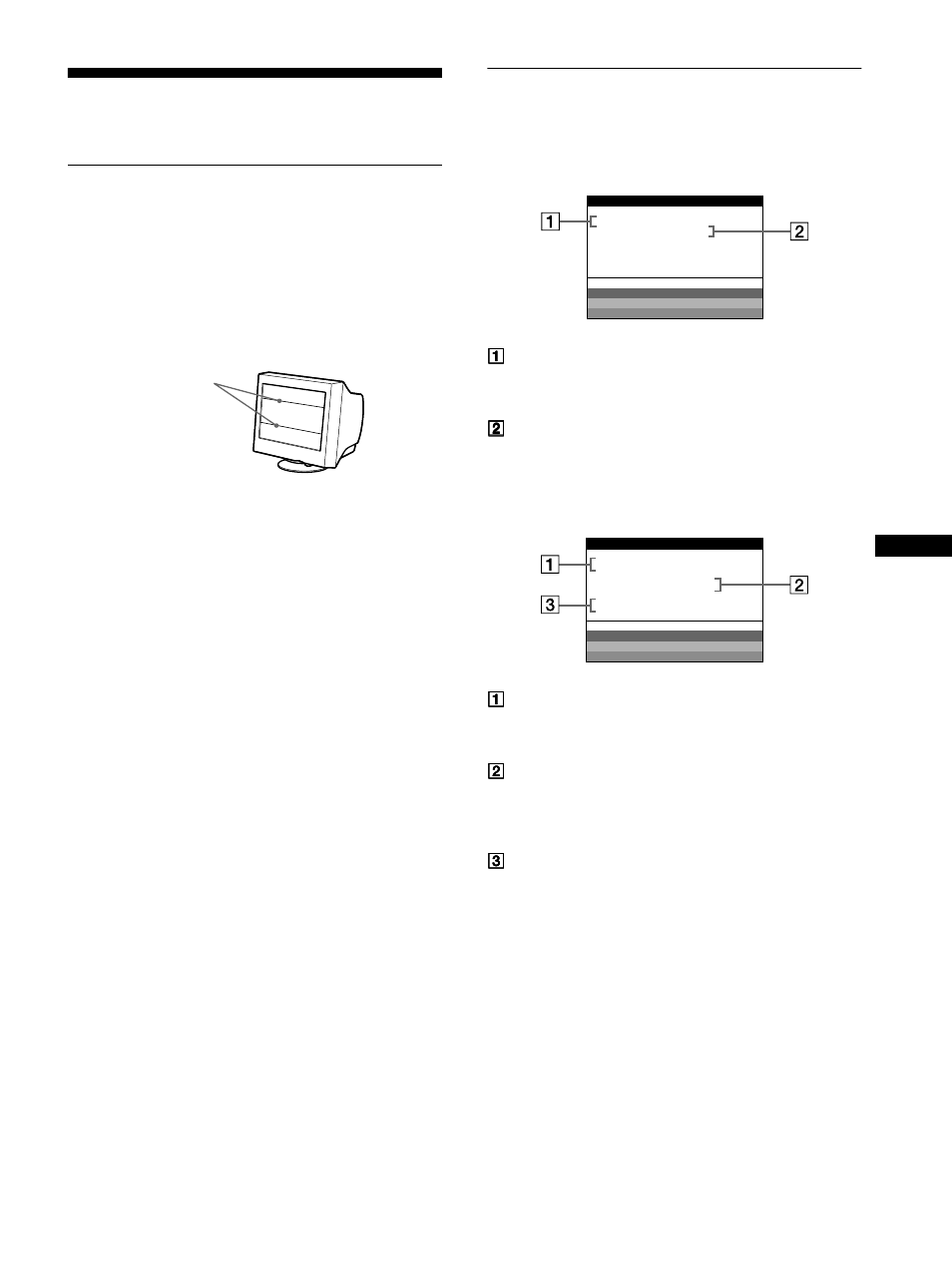 Troubleshooting, If thin lines appear on your screen (damper wires), On-screen messages | Sony CPD-E500 User Manual | Page 15 / 52