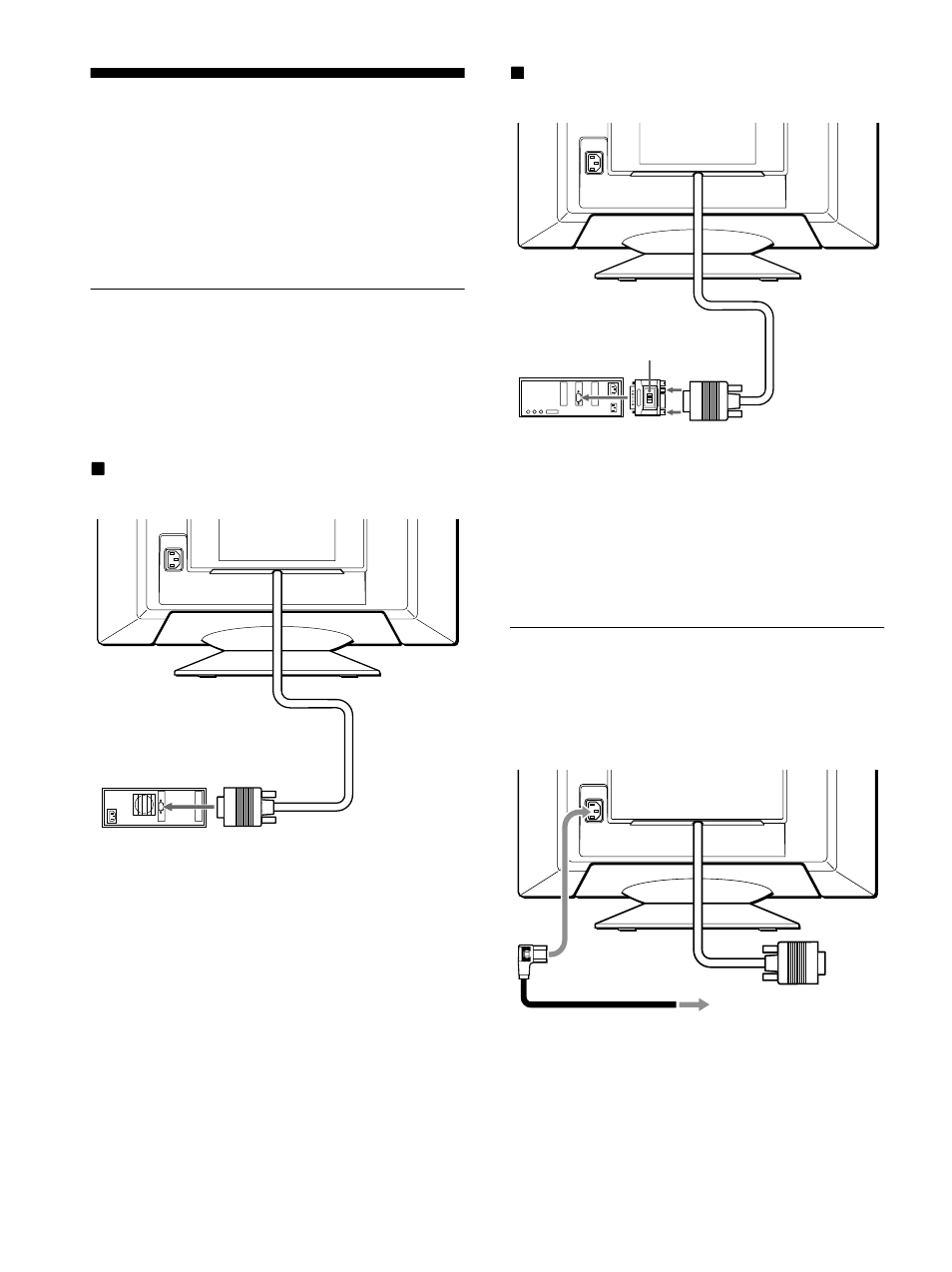 Paso 2: conexión del cable de alimentación, Paso 2, Instalación | Paso 1: conexión del monitor al ordenador | Sony CPD-E500 User Manual | Page 38 / 52