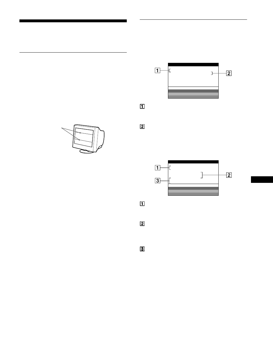 Solución de problemas, Mensajes en pantalla | Sony CPD-E500 User Manual | Page 47 / 52