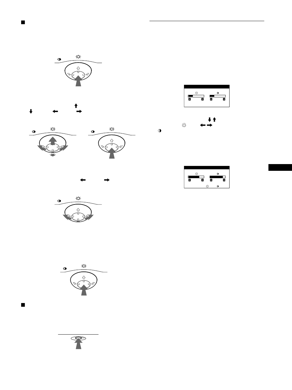 Adjusting the brightness and contrast | Sony CPD-E500 User Manual | Page 9 / 52