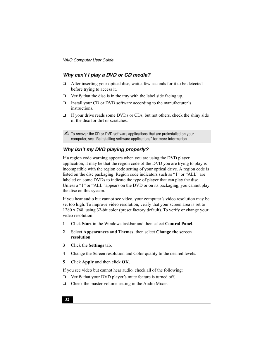 Sony PCV-W10 User Manual | Page 32 / 76