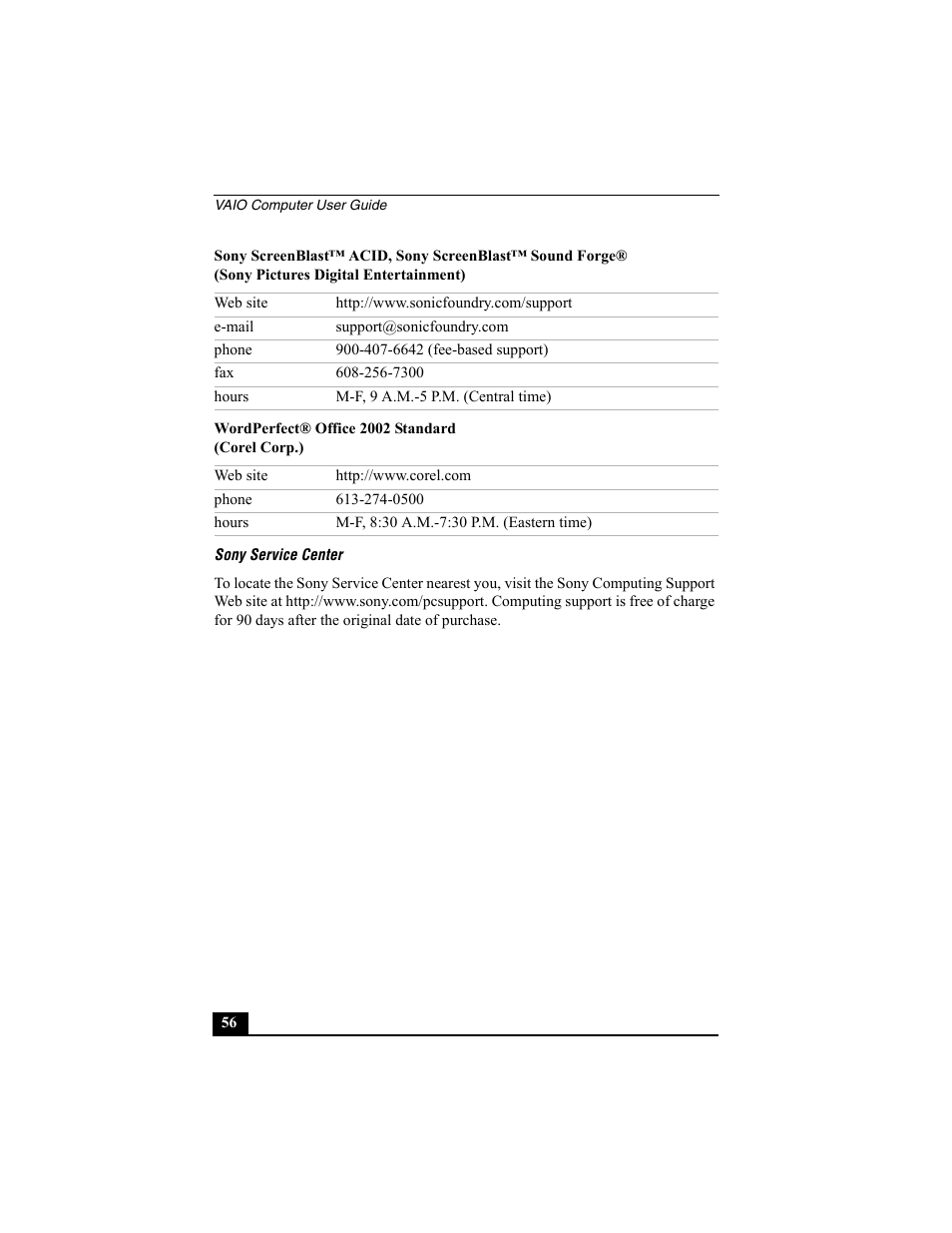 Sony PCV-W10 User Manual | Page 56 / 76