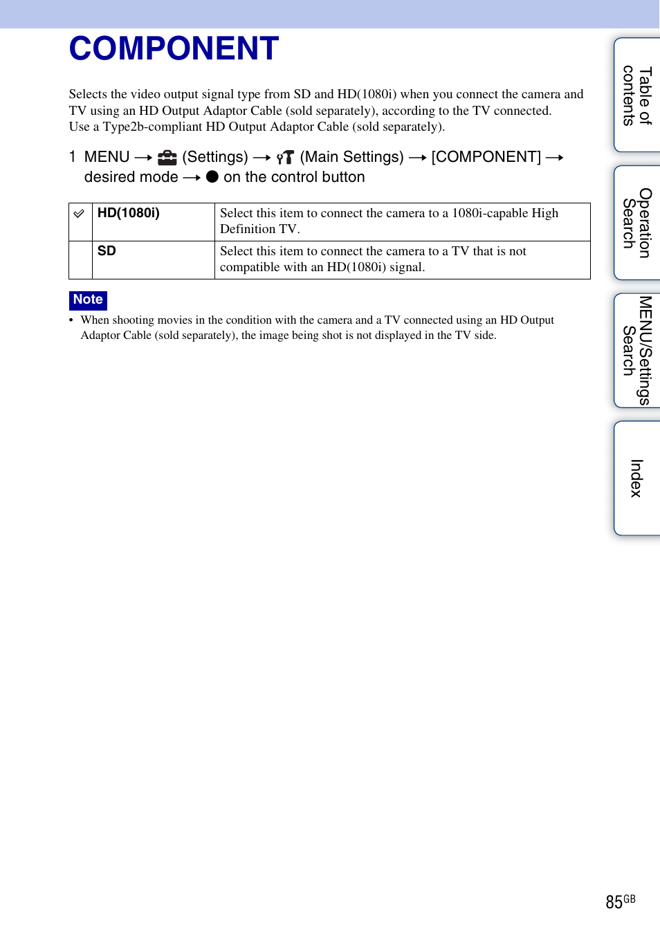 Component | Sony Cyber-shot 4-172-679-12(1) User Manual | Page 85 / 132