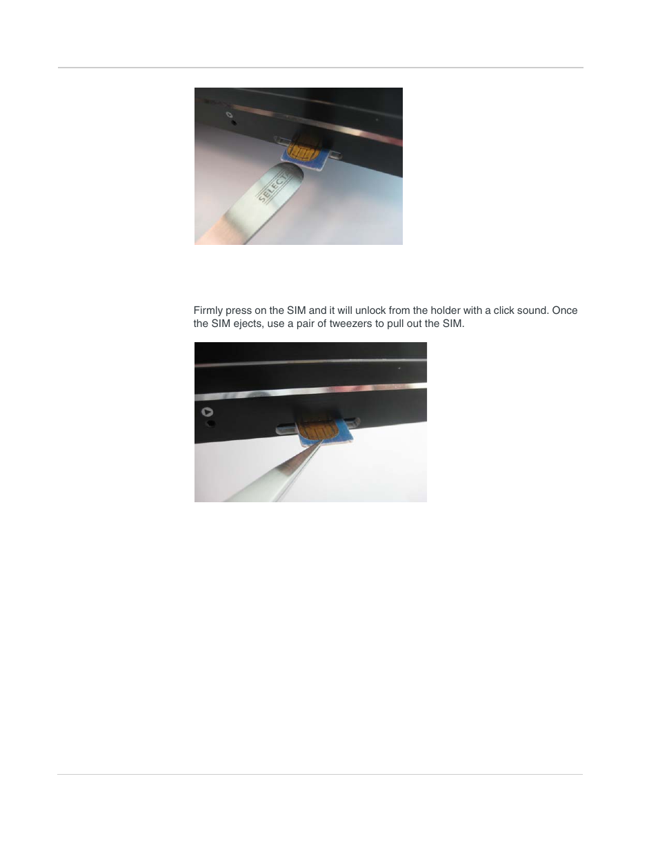 Remove the sim | Sony AIRLINK HELIX 2140847 User Manual | Page 20 / 63