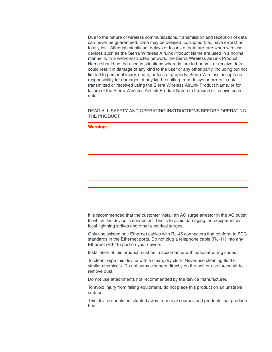 Important notice, Safety and hazards | Sony AIRLINK HELIX 2140847 User Manual | Page 3 / 63
