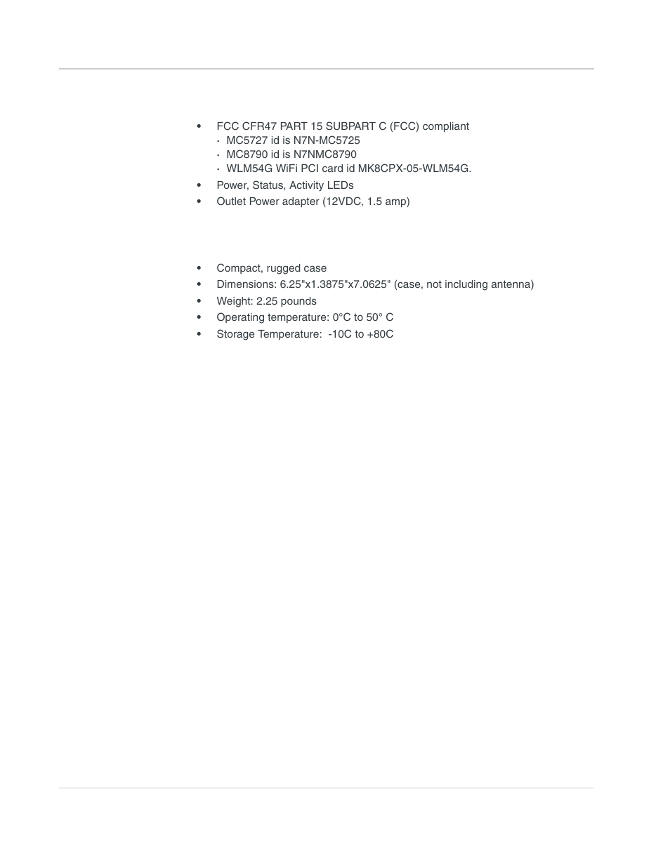 Hardware, Physical | Sony AIRLINK HELIX 2140847 User Manual | Page 58 / 63