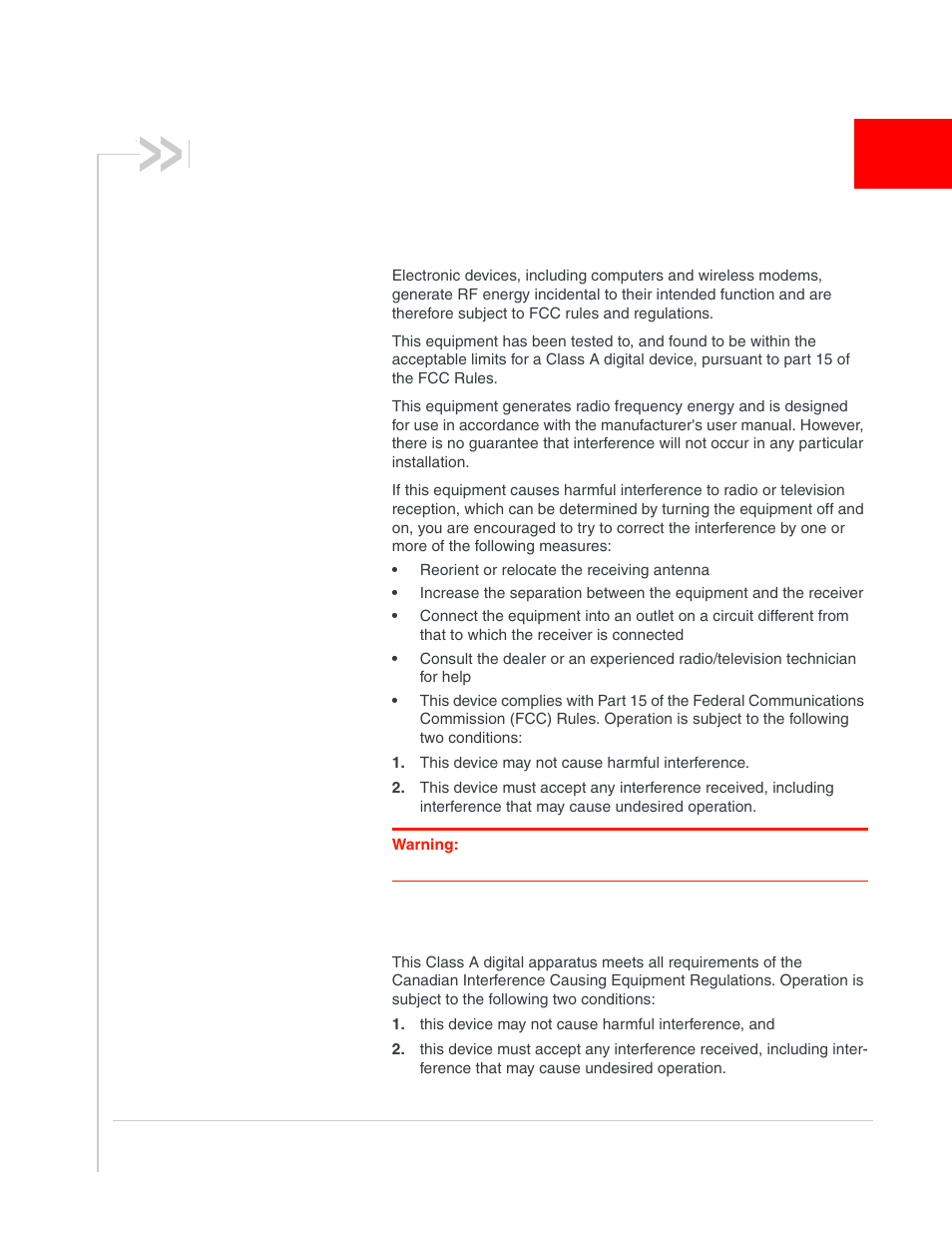Regulatory information, Industry canada | Sony AIRLINK HELIX 2140847 User Manual | Page 59 / 63