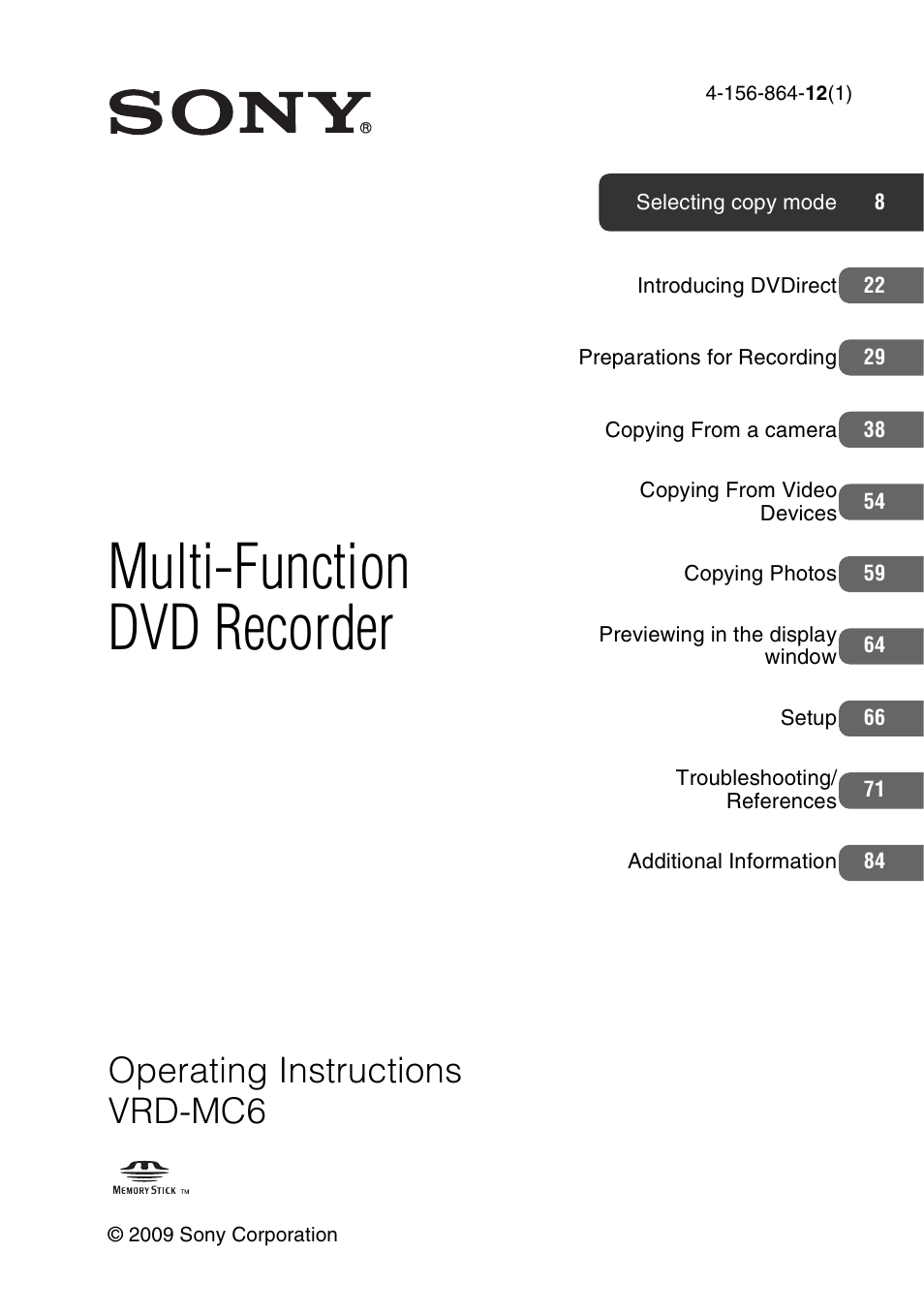 Sony VRD-MC6 User Manual | 92 pages