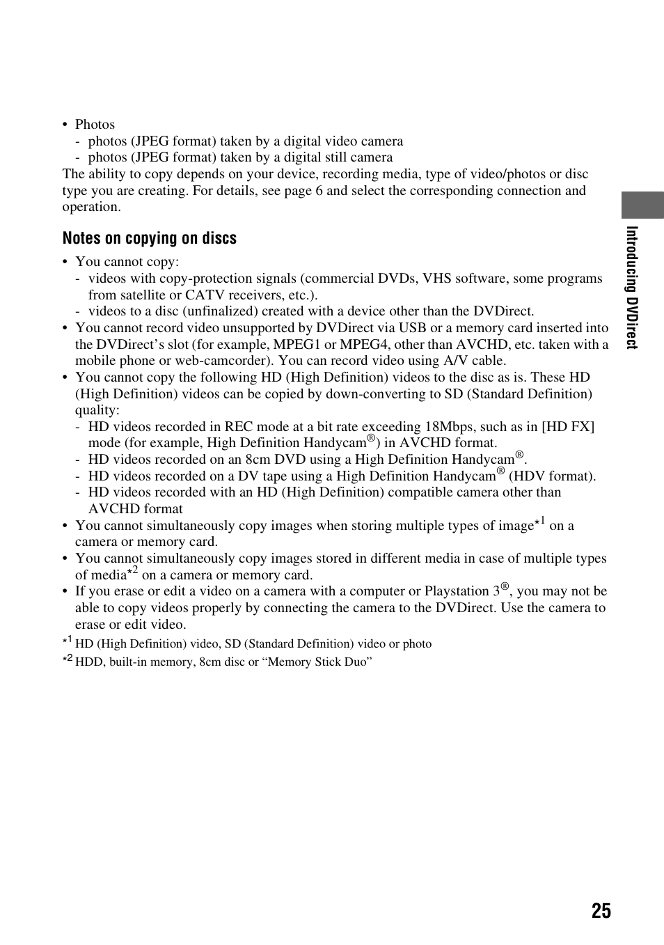 Sony VRD-MC6 User Manual | Page 25 / 92