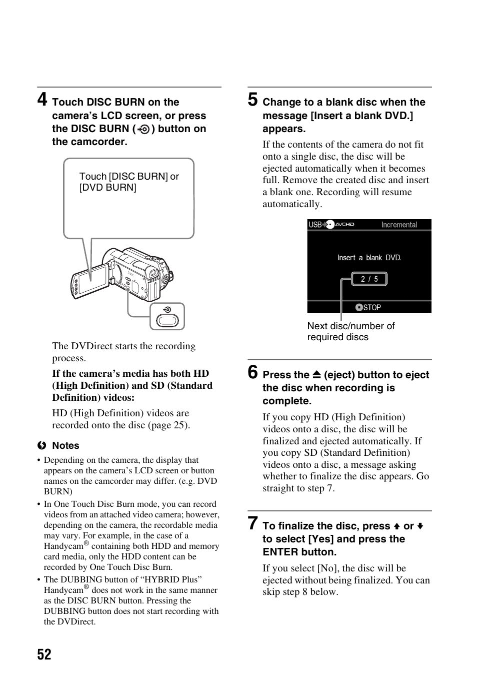 Sony VRD-MC6 User Manual | Page 52 / 92