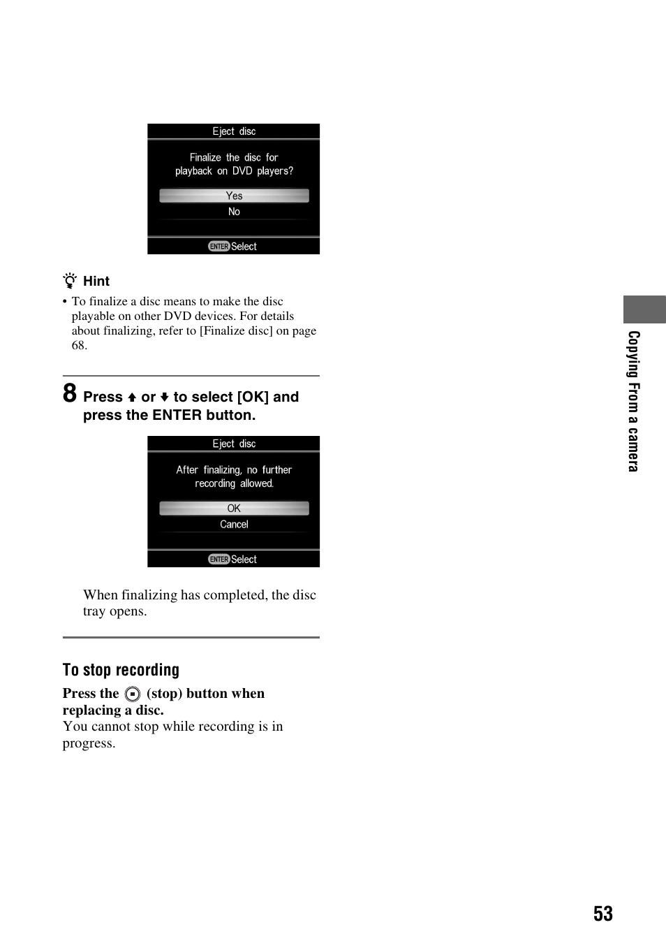 Sony VRD-MC6 User Manual | Page 53 / 92