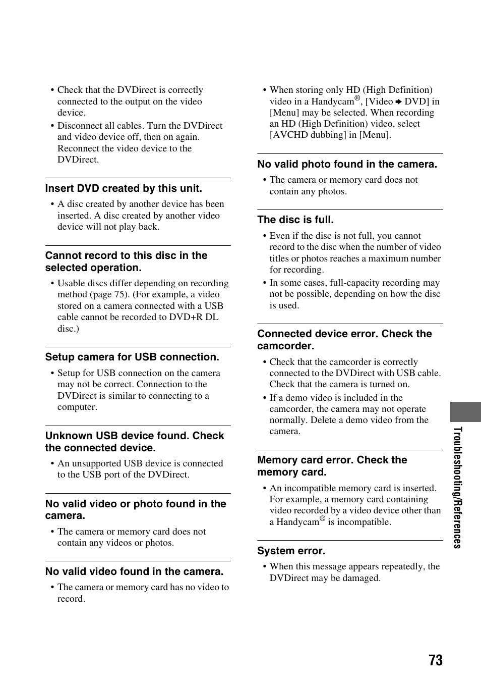 Sony VRD-MC6 User Manual | Page 73 / 92