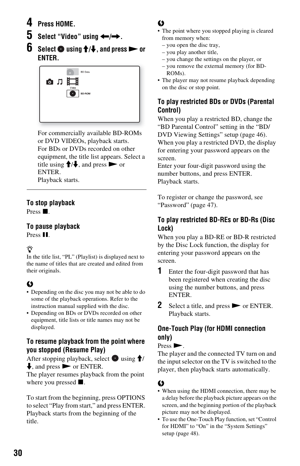 Sony BDP-S350 User Manual | Page 30 / 71