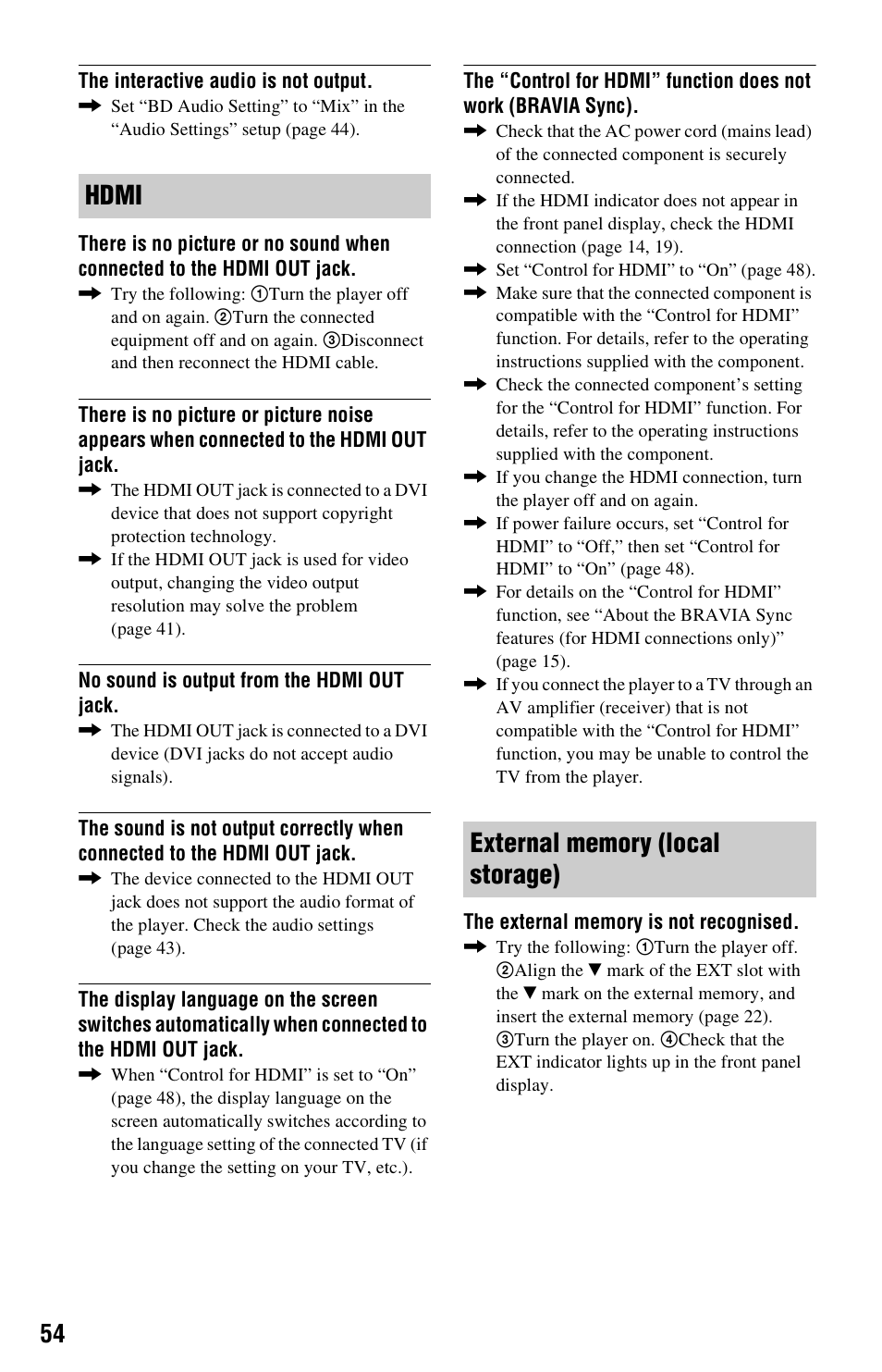 Sony BDP-S350 User Manual | Page 54 / 71