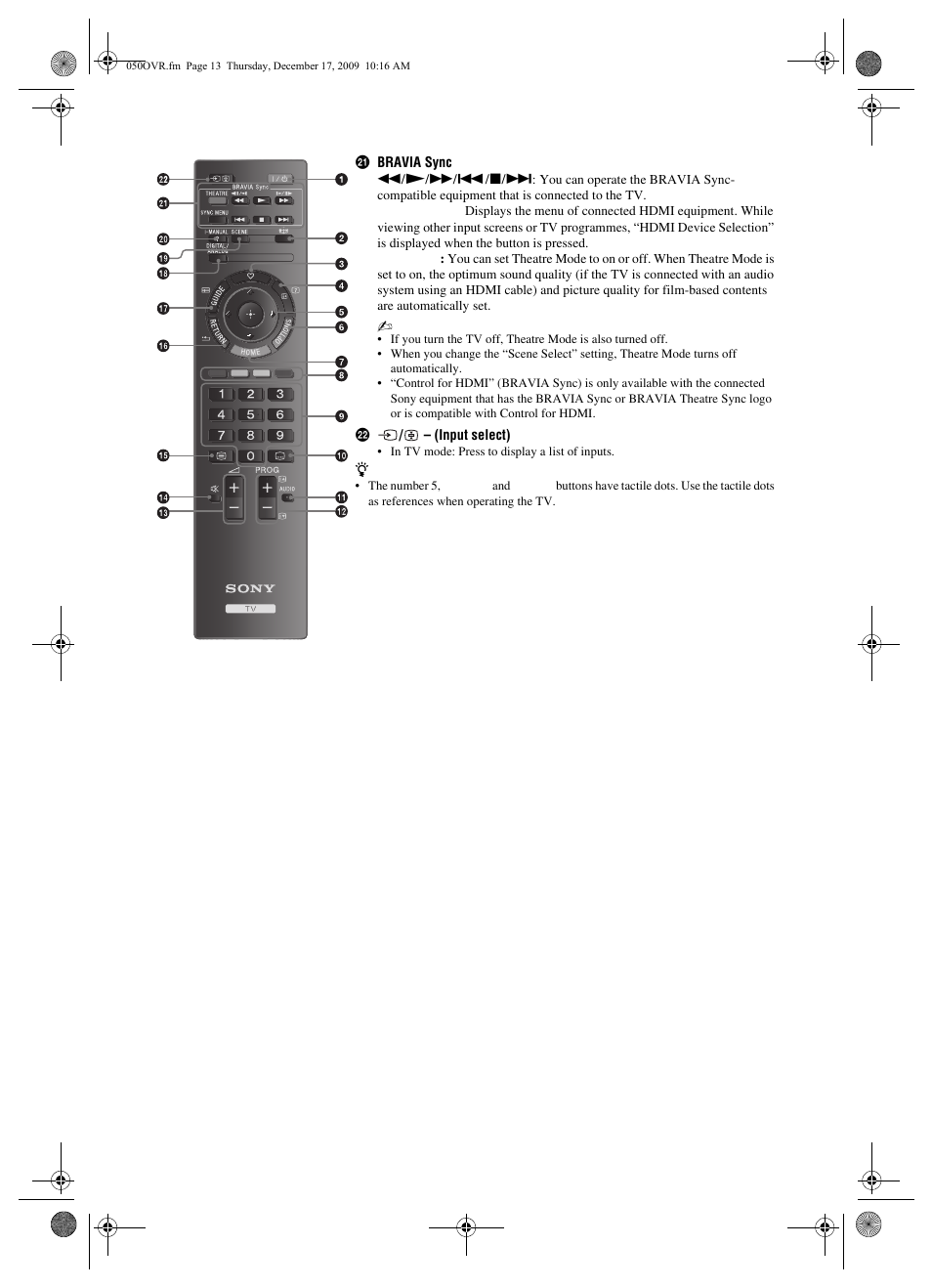 Sony BRAVIA KDL-22EX3xx User Manual | Page 13 / 39
