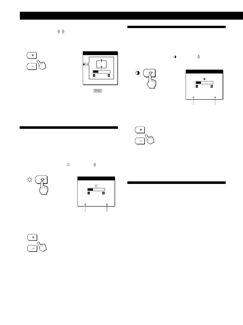 Réglage de la luminosité de l’image, Réglage du contraste, Personnalisation du moniteur | Sony CPD-L181A User Manual | Page 30 / 96