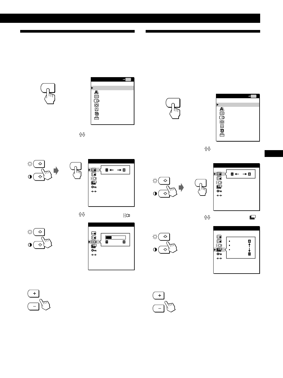 Réglage du rétro-éclairage, Personnalisation du moniteur | Sony CPD-L181A User Manual | Page 33 / 96