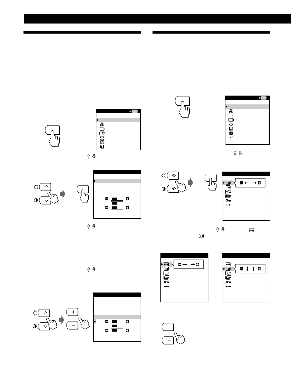 Ändern oder einstellen der farbtemperatur, Ändern der position der bildschirmanzeigen, Einstellen des monitors | Sony CPD-L181A User Manual | Page 51 / 96
